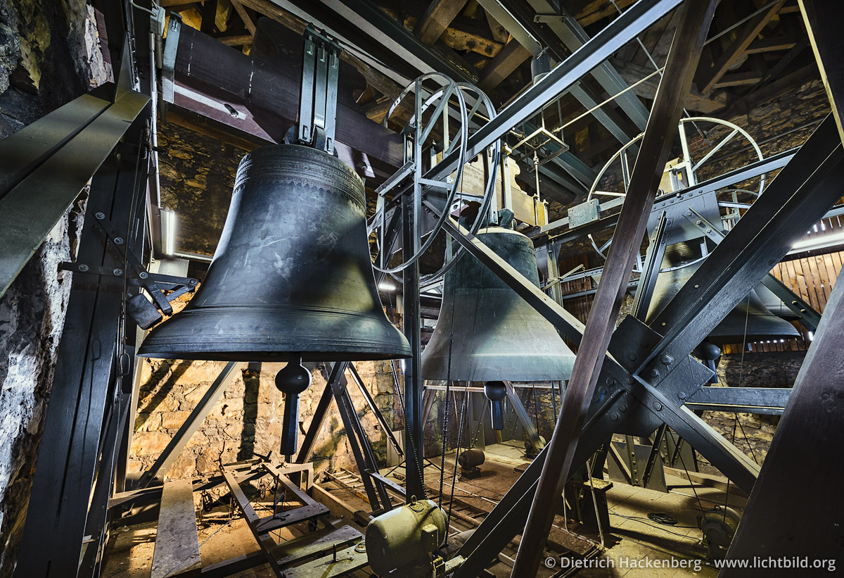 Glocken des niederländischen Glockengiesser Gerdt van Wou - Recklinghausen. Katholischen Propsteikirche St. Peter Recklinghausen - Foto © Dietrich Hackenberg