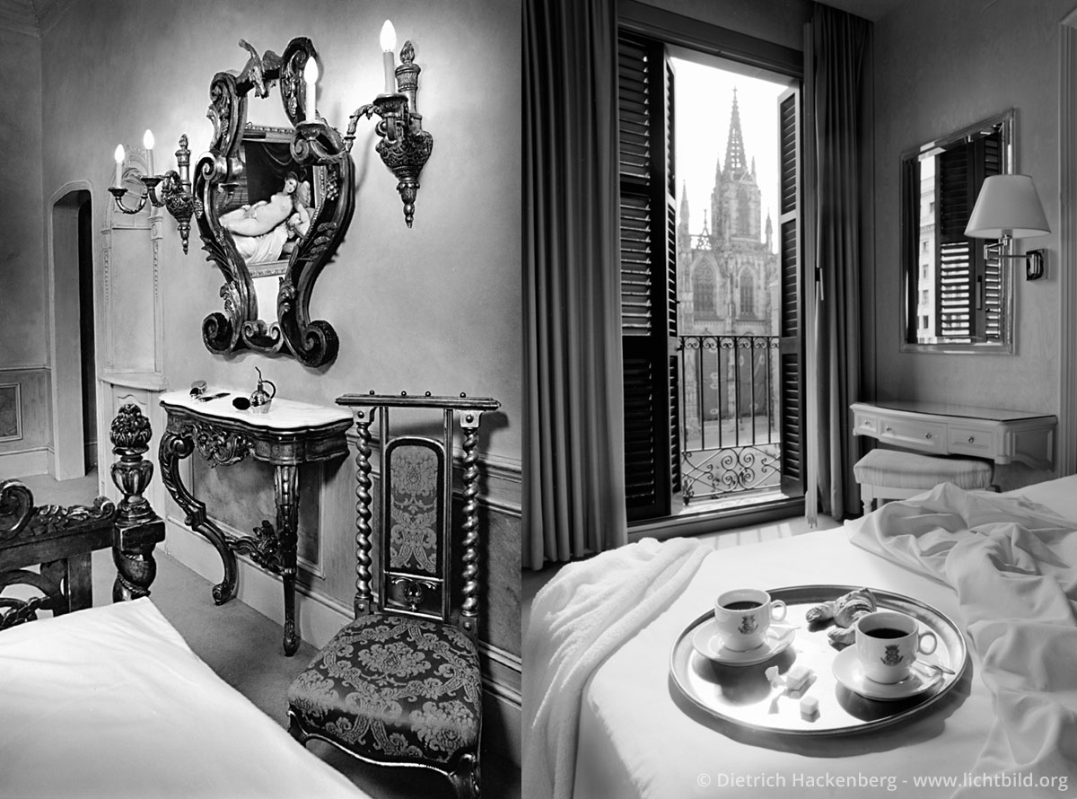 Hotelzimmer in London und Barcelona - Fotografiert für den Kalender „Verliebte Zimmer” erschienen im teNeues Verlag - Foto © Dietrich Hackenberg
