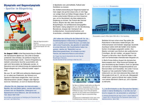Preview PDF Spaniens Himmel über Berlin - Olympiastadion- Olympiade und Gegenolympiade – Sportler im Bürgerkrieg