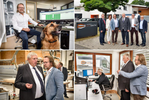 Ministerbesuch bei der Tischlerei formsache Bielefeld - Digitalisierungstour von Arbeitsminister Laumannn - Foto © Dietrich Hackenberg