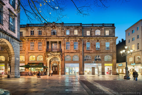 Concordia-Haus bei Nacht - Wuppertal, Werth/Lindenstraße - Foto © Dietrich Hackenberg