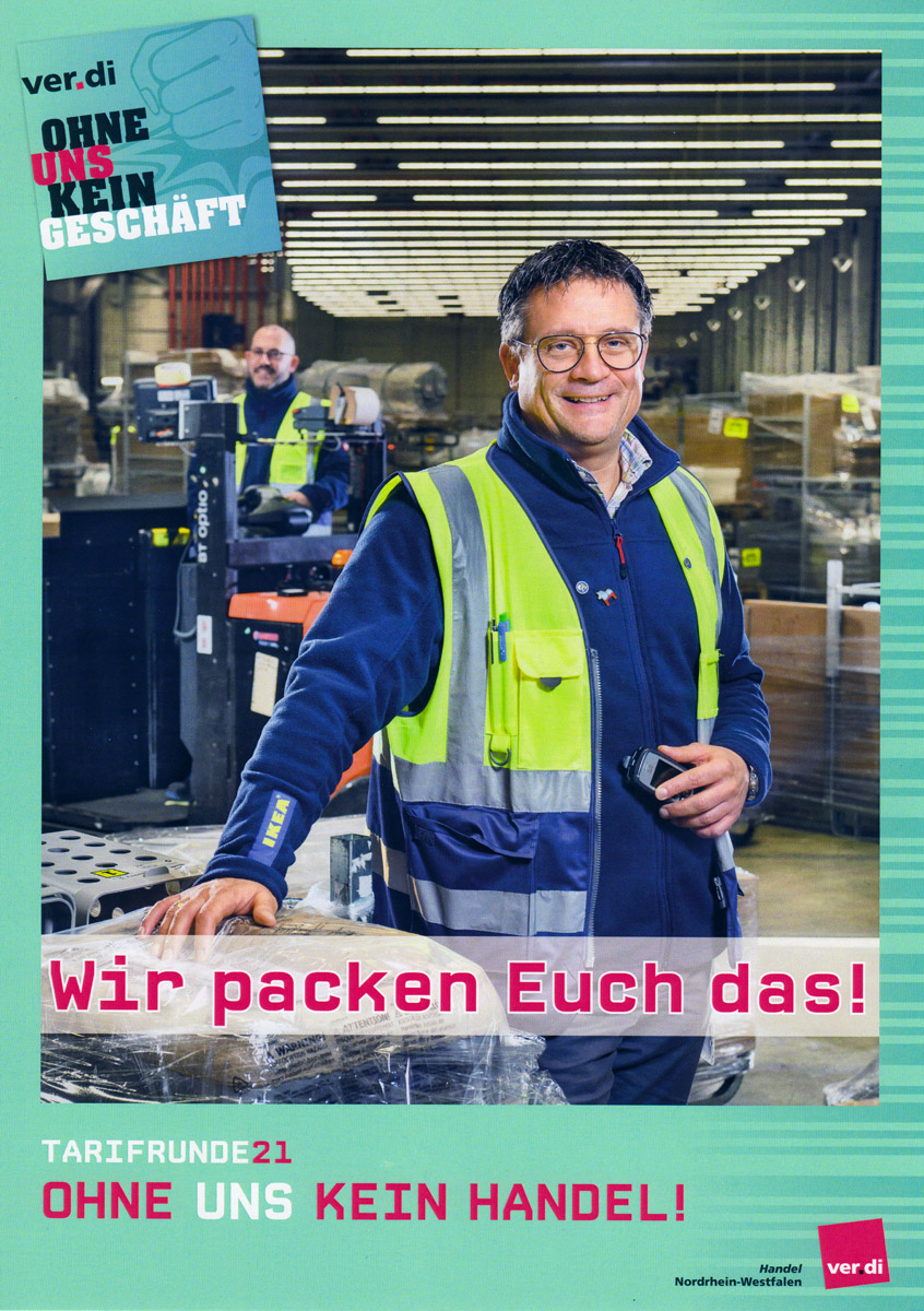 Plakat „Wir packen Euch das!”