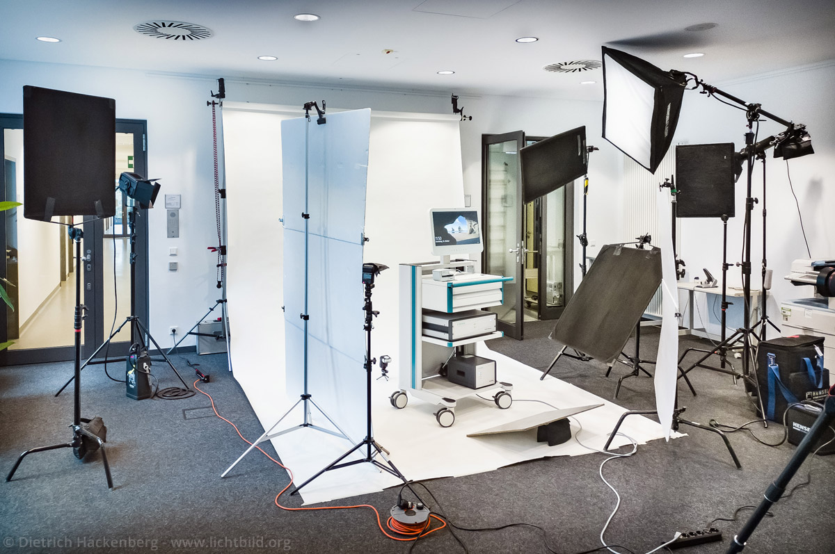 Medizinische Geräte im Studio vor Ort