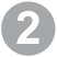 Zahl 2 grau