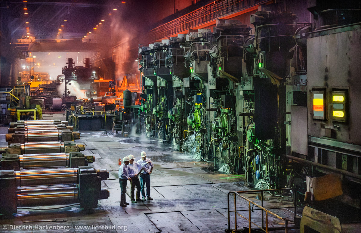 Kundengespräch vor Ort - Thyssen-Krupp Walzwerk in Bochum - Foto © Dietrich Hackenberg