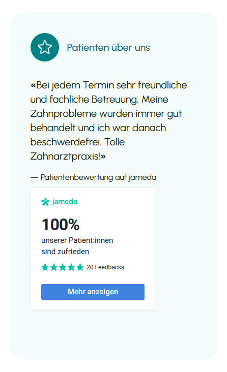 Zitat und jameda Siegel 