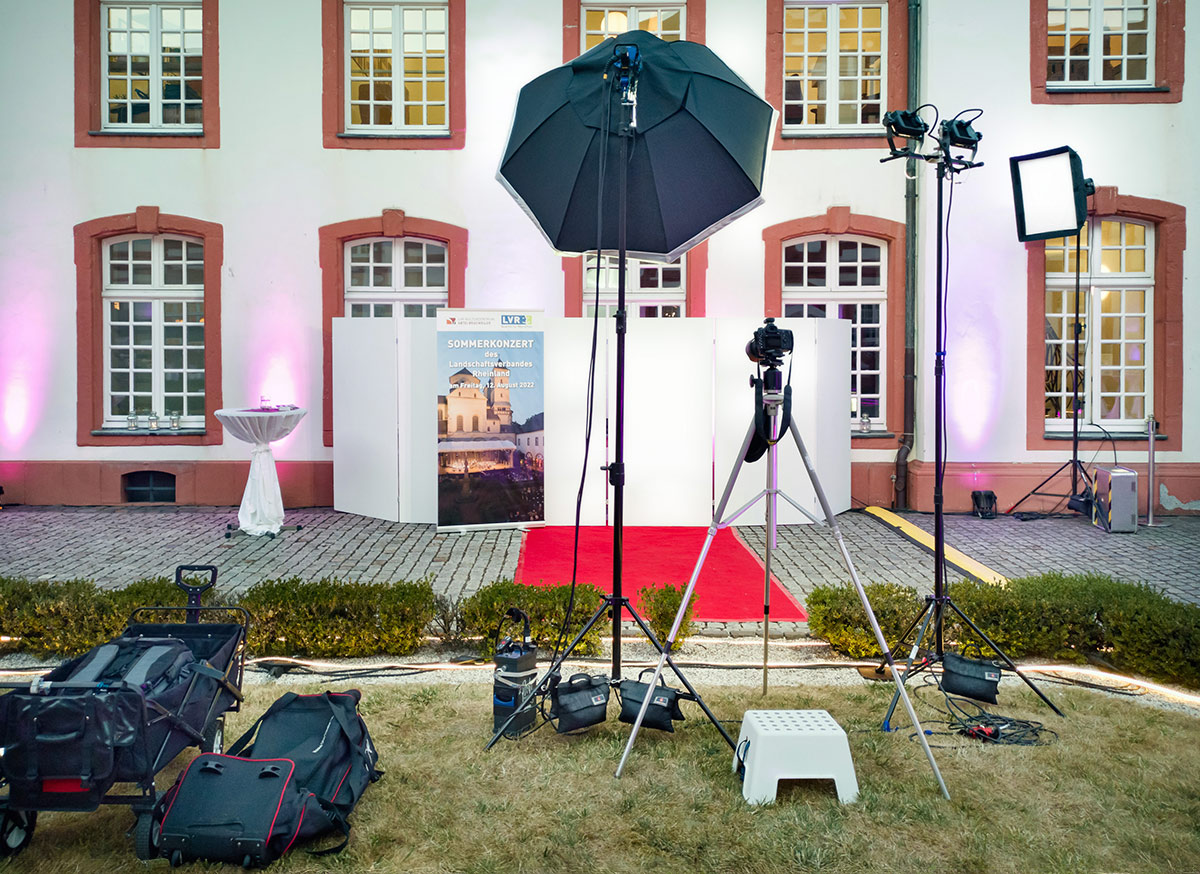 Mobiles Studio on Location: Sommerkonzert des LVR in Köln-Brauweiler