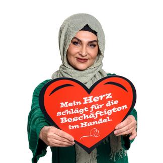 ver.di Handel NRW - Mein Herz schlägt für die Beschäftigten im Handel. Foto © Dietrich Hackenberg