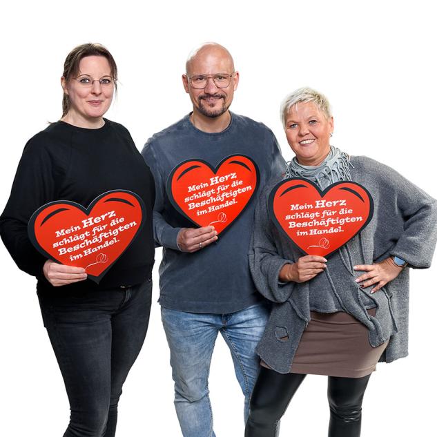 ver.di Handel NRW - Mein Herz schlägt für die Beschäftigten im Handel. Foto © Dietrich Hackenberg