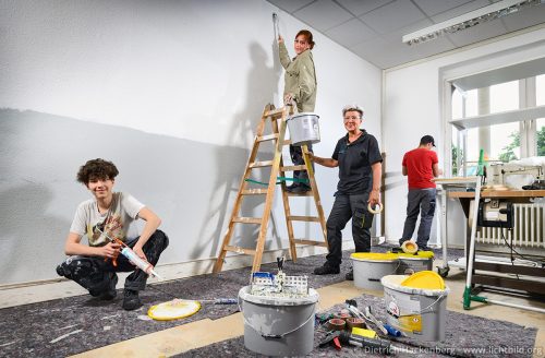 Ausbildung Farb- und Raumgestaltung — „Werkstattjahr“ bei der Duisburger Werkkiste gGmbH, Marxloh
